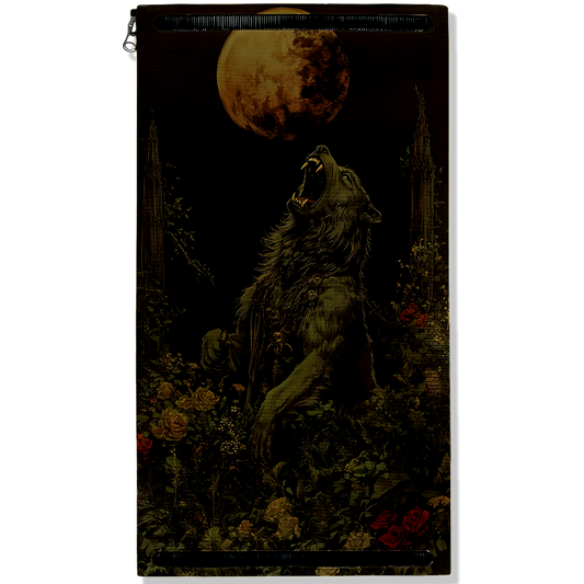 Moonlit Wolf Rose Garden