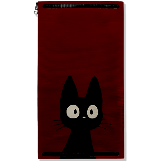 Cute Wide Eyed Black Cat